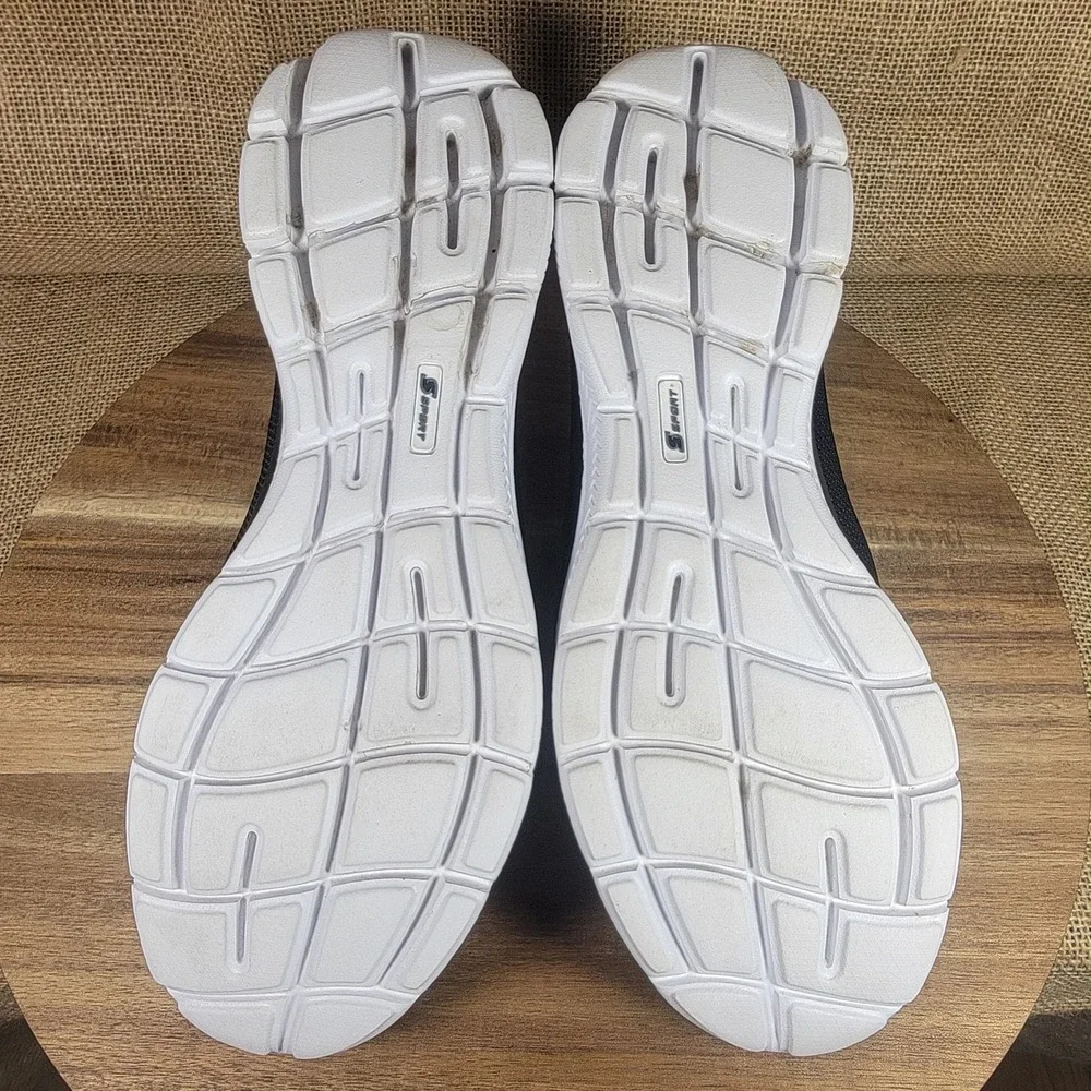 Skechers S Sport Hands Free Syrka Step-Ins Sneakers Memory Foam Black Men's 10